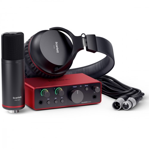 FOCUSRITE SCARLETT4 SOLO-STUDIO PACK - Carte son / interface audio