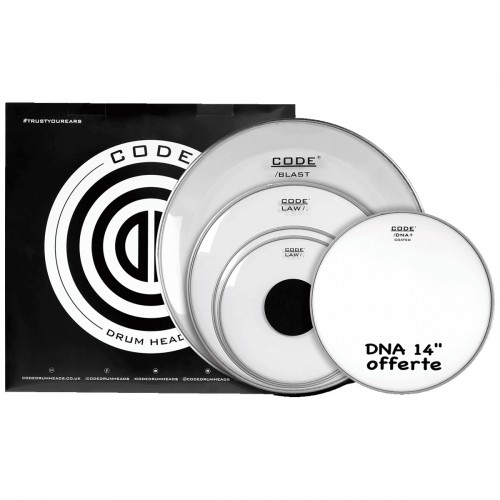 CODE DRUMHEADS LAW TRANSPARENT FULL PACK STANDARD