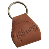 GIBSON PREMIUM LEATHER PICKHOLDER KEYCHAIN BROWN