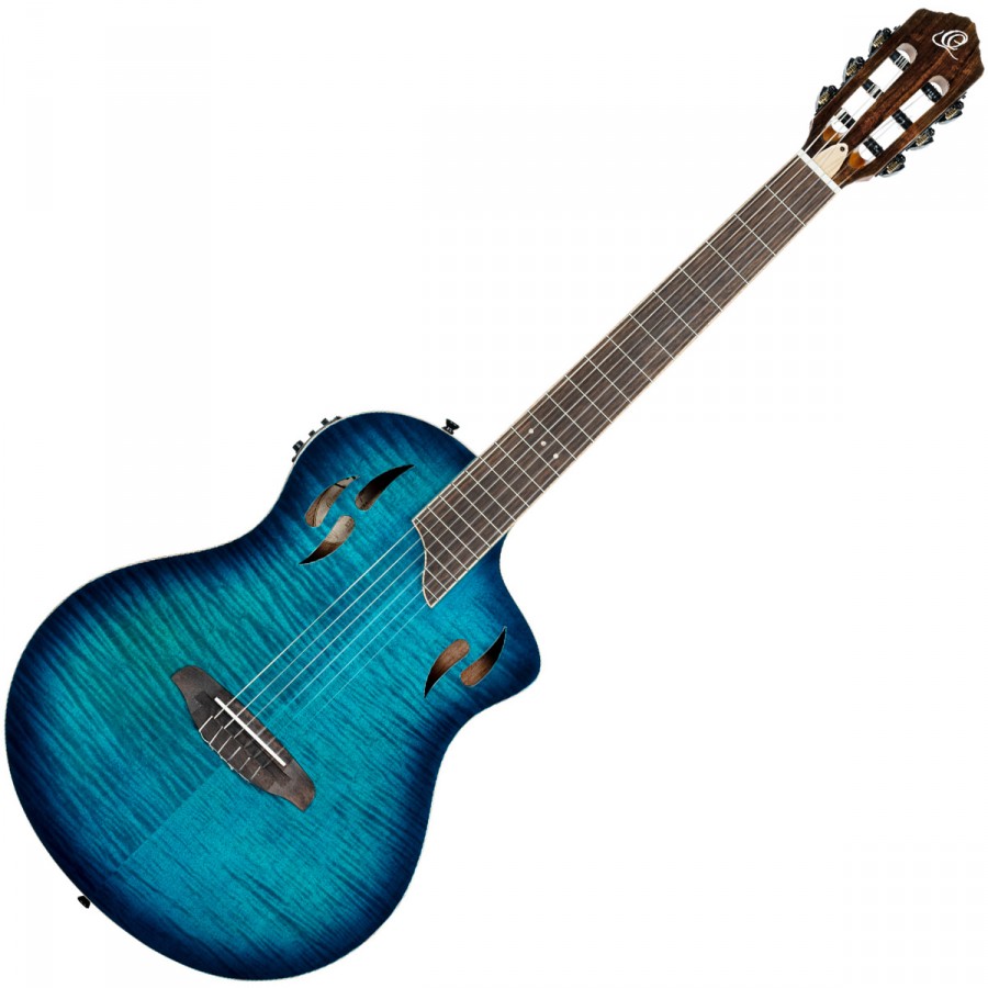 Ortega RTPDLX-FMA Tourplayer Deluxe Flamed Maple Blue