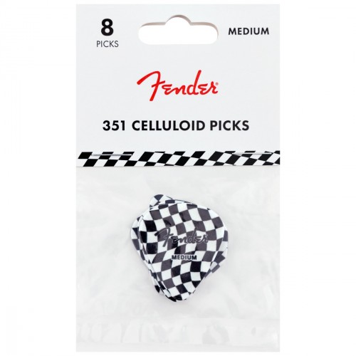 FENDER MÉDIATORS 351 CELLULOÏD CHECKERBOARD (LOT DE 8)