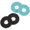 Photo Fender Strap Blocks Black and Daphne Blue