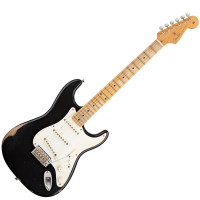 Photo FENDER ROAD WORN '50S STRATOCASTER BLACK MAPLE