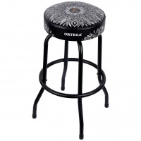 Ortega 30" Barstool White Kaleidoscope