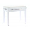 QuikLok PB100WHL Banquette Piano Blanc Brillant Assise Simili cuir Photo QuikLok PB100WHL Banquette Piano Blanc Brillant Assise Simili cuir