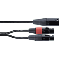 Cordial EY0.3MFF câble Y Elements XLR M./2 x XLR F - 30cm