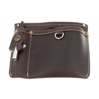 Tackle Instrument Pochette de rangement en cuir Marron