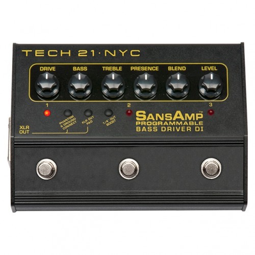 TECH 21 SANSAMP PROGRAMMABLE BASS DRIVER DI