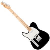 Photo FENDER STANDARD TELECASTER BLACK MAPLE GAUCHER