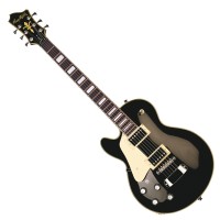 Photo HAGSTROM SUPER SWEDE BLACK GAUCHER